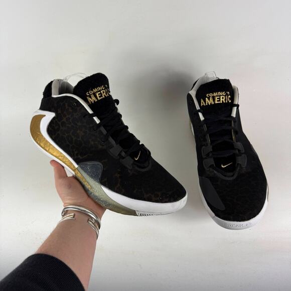 Nike Other - Nike Zoom Freak 1 Athletic Sneakers Men's 13 Black Cheetah Print Lace Up Low Top